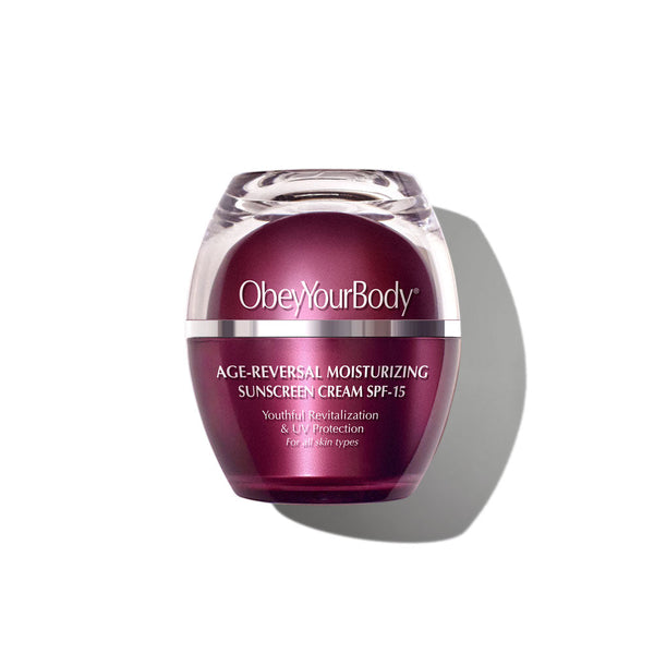 Age-Reverse Moisturizing Sunscreen Cream SPF-15 – ObeyYourBody
